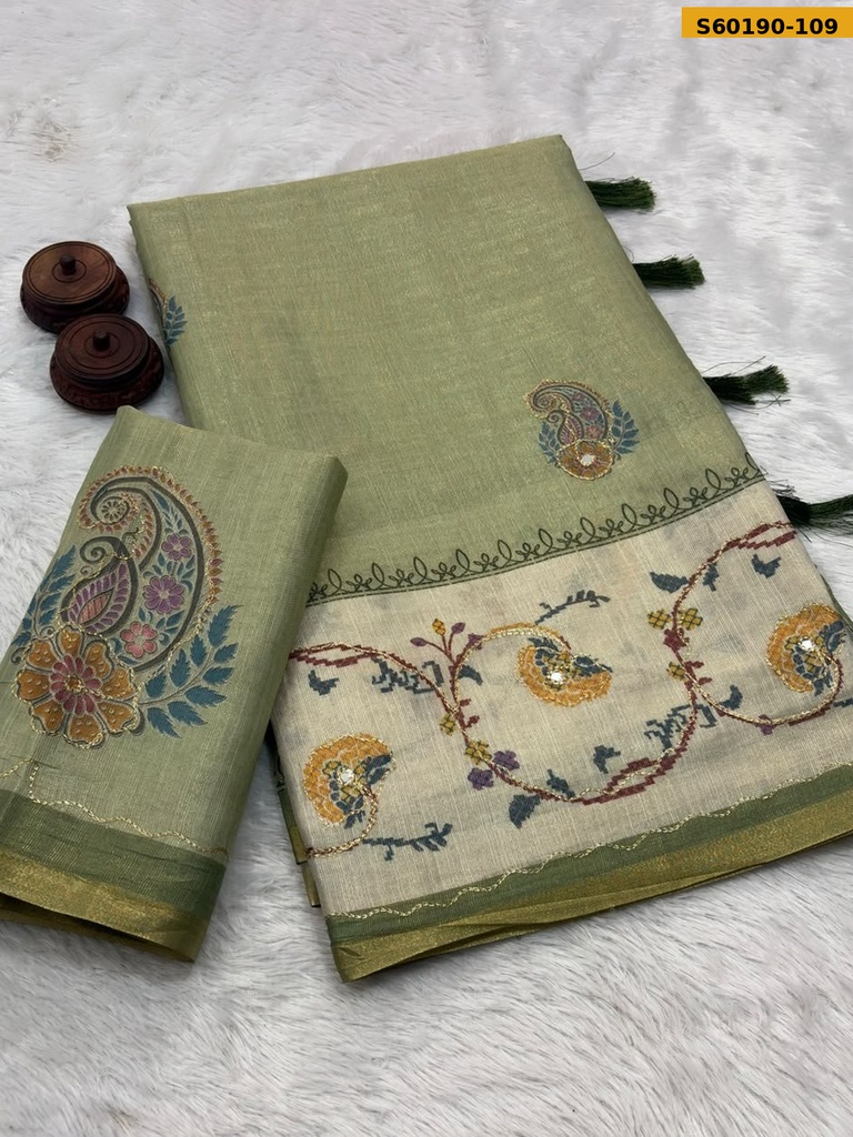 Fancy Soft Erode Zari Silk Saree