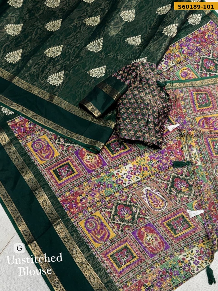 Fancy mix Cotton Saree