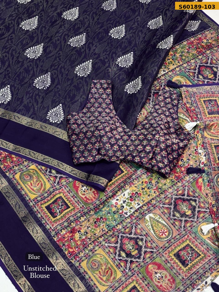 Fancy mix Cotton Saree