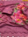Fancy Soft Linen Floral Print Saree