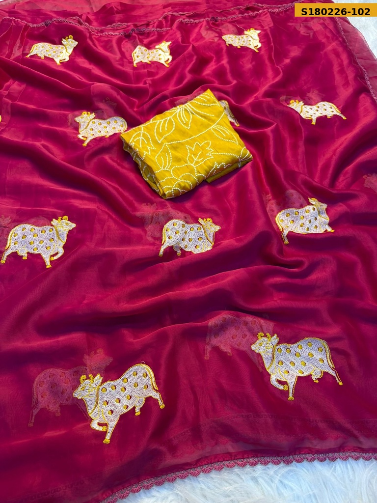 Fancy Soft Rangoli Silk Sarees