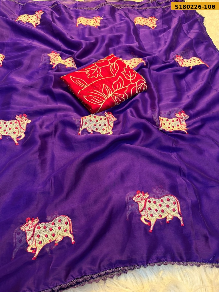 Fancy Soft Rangoli Silk Sarees