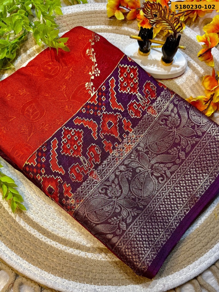 Fancy Marshmallow Blooming Saree