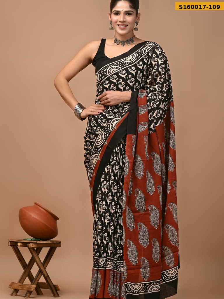 Fancy  Mulmul Cotton Sarees
