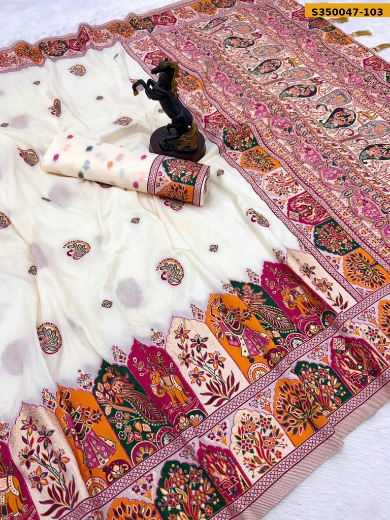 Pashmina Kashmiri Silk Saree