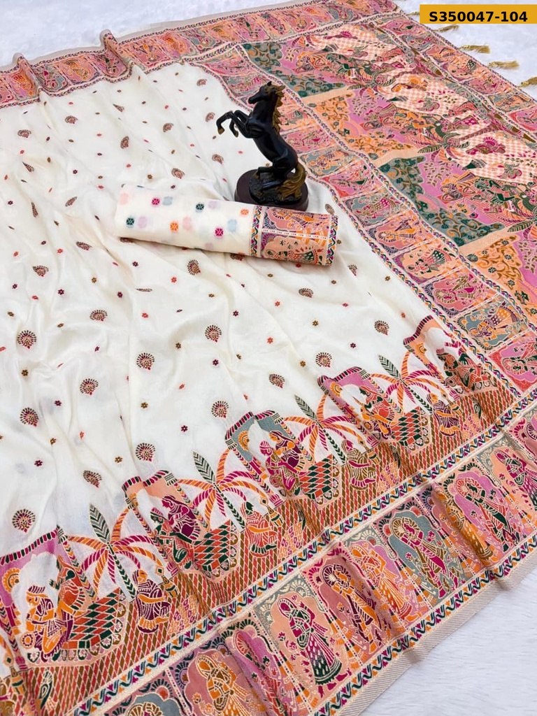 Pashmina Kashmiri Silk Saree