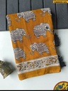 Fancy linen saree