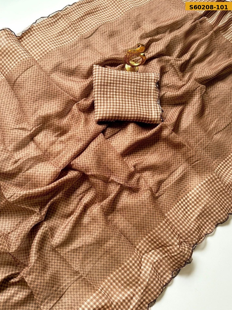 Fancy Soft Cotton Linen Saree