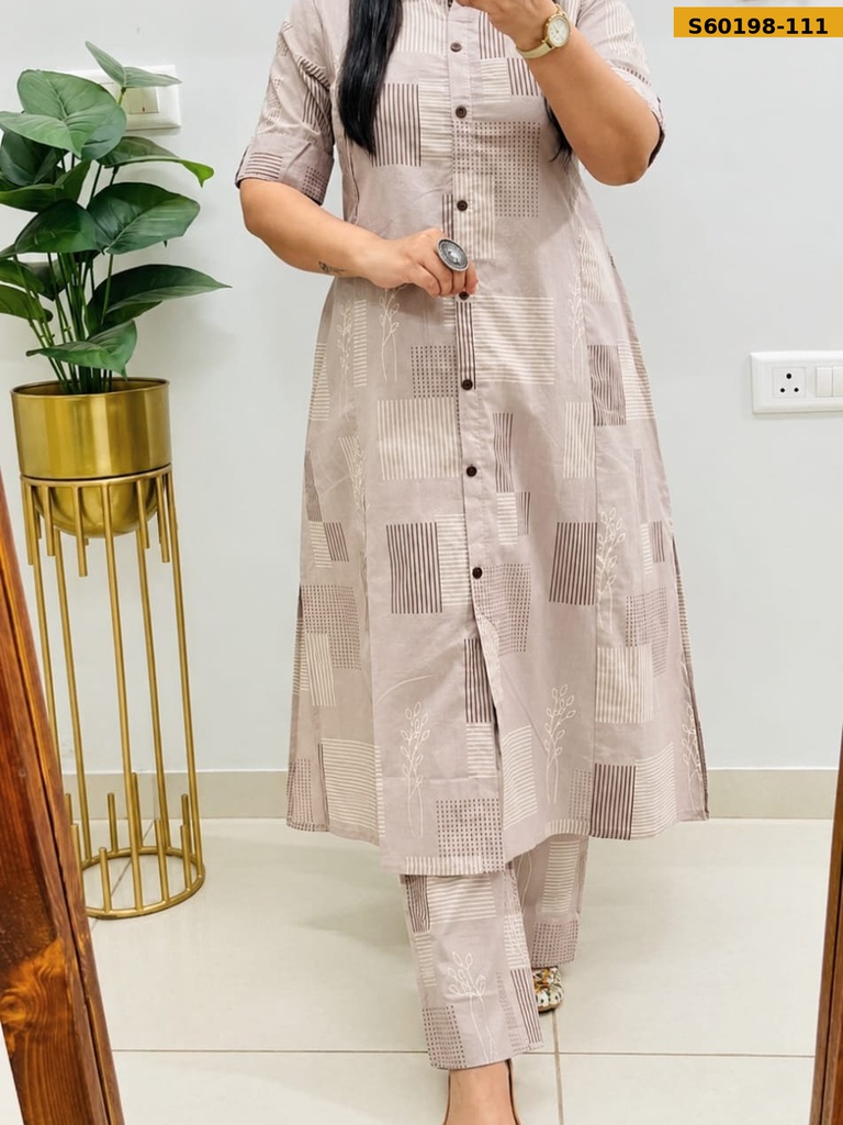 Fancy Rayon slub Kurti with pant