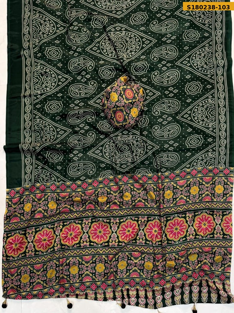 Fancy Crepe Gaji Silk Saree
