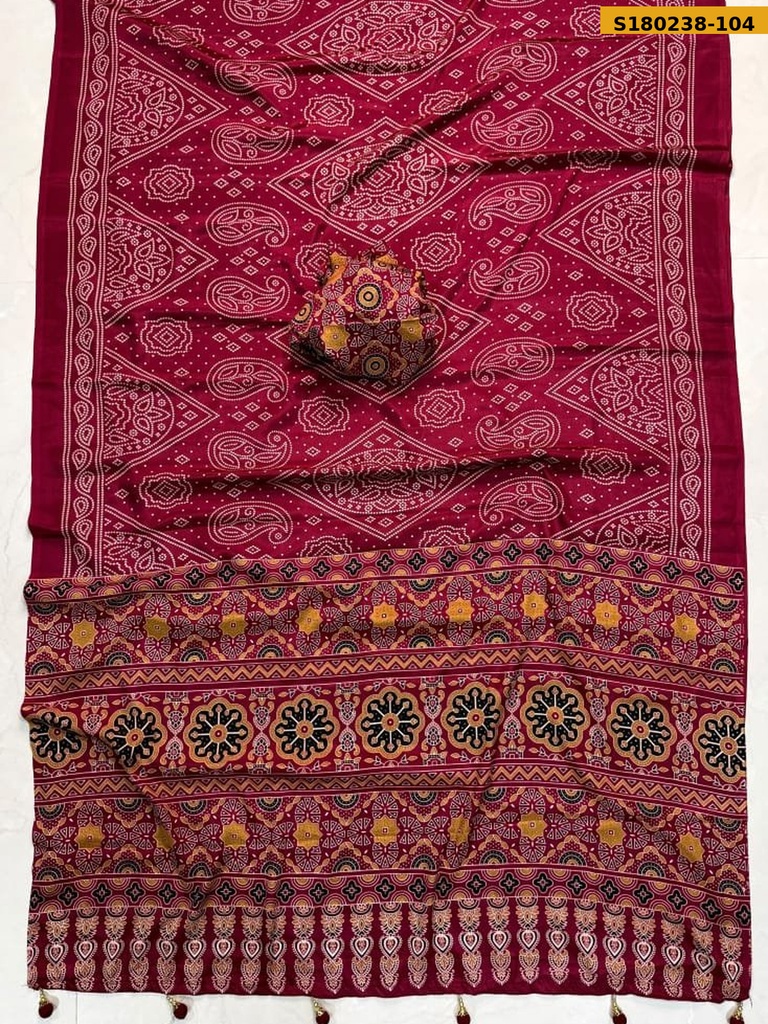 Fancy Crepe Gaji Silk Saree