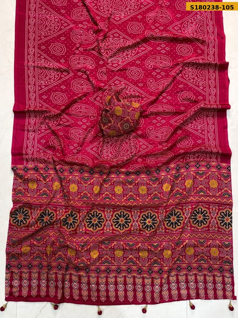 Fancy Crepe Gaji Silk Saree