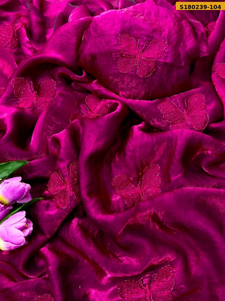 Fancy Space Satin Saree