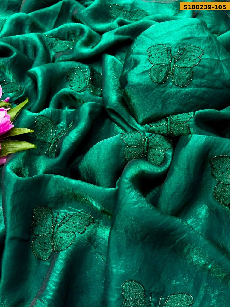 Fancy Space Satin Saree