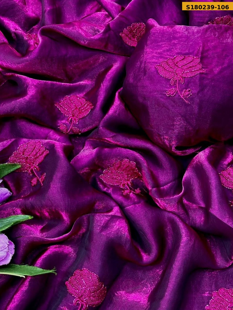 Fancy Space Satin Saree