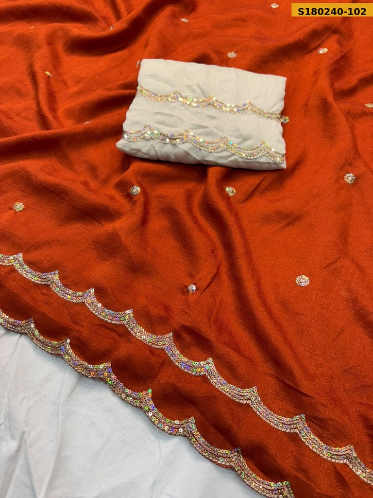 Fancy Vichitra Silk Saree